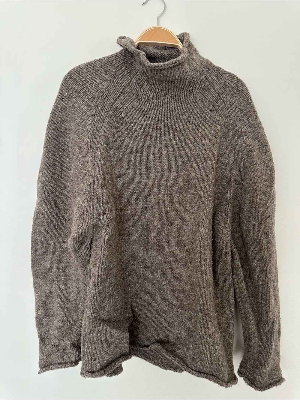 Babaa No. 81 Dark Mist Chunky Roll Neck Sweater